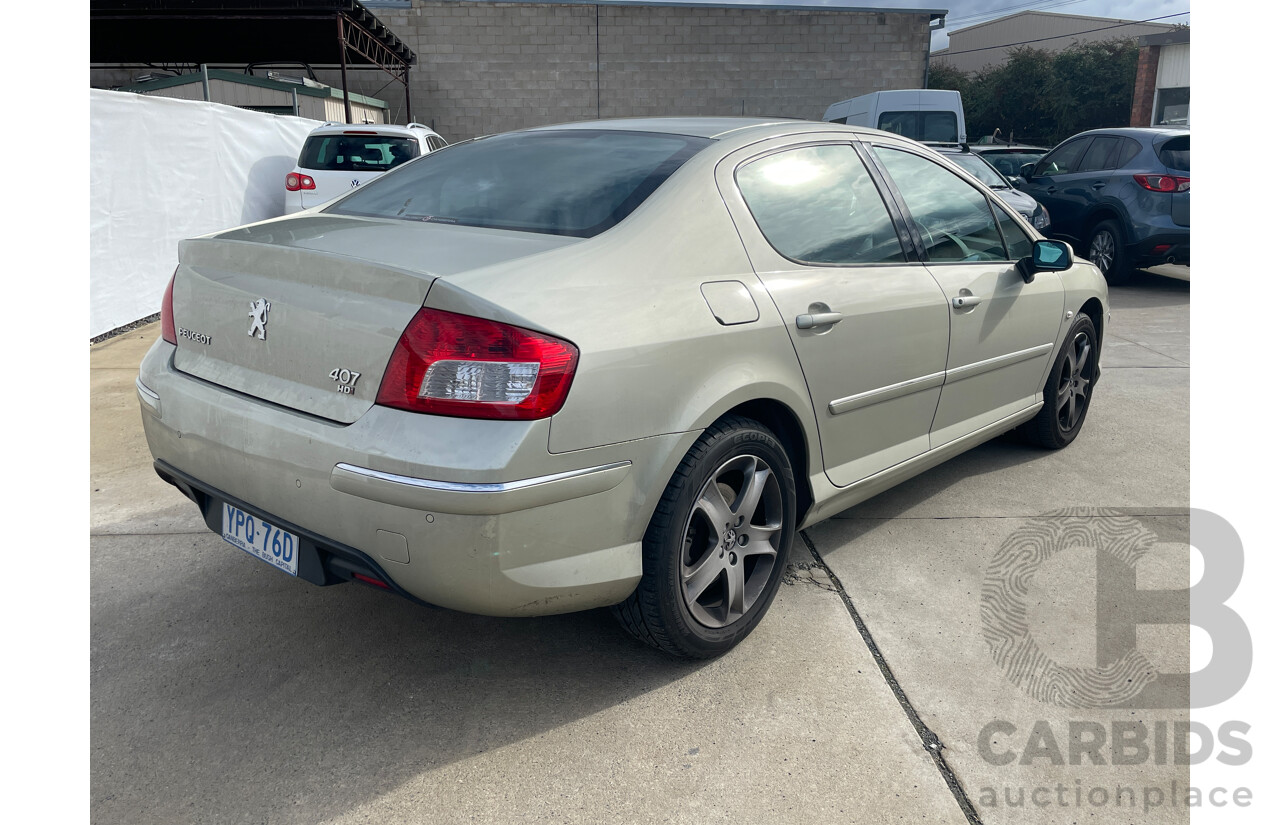 7/2009 Peugeot 407 ST HDi MY07 4d Sedan Gold 2.0L