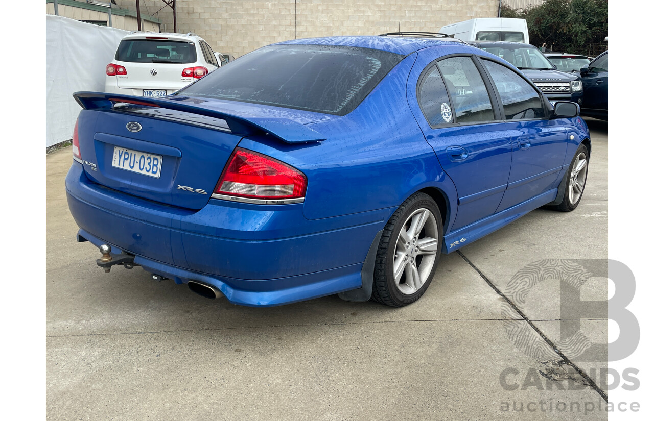 7/2005 Ford Falcon XR6 BA MKII 4d Sedan Blue 4.0L