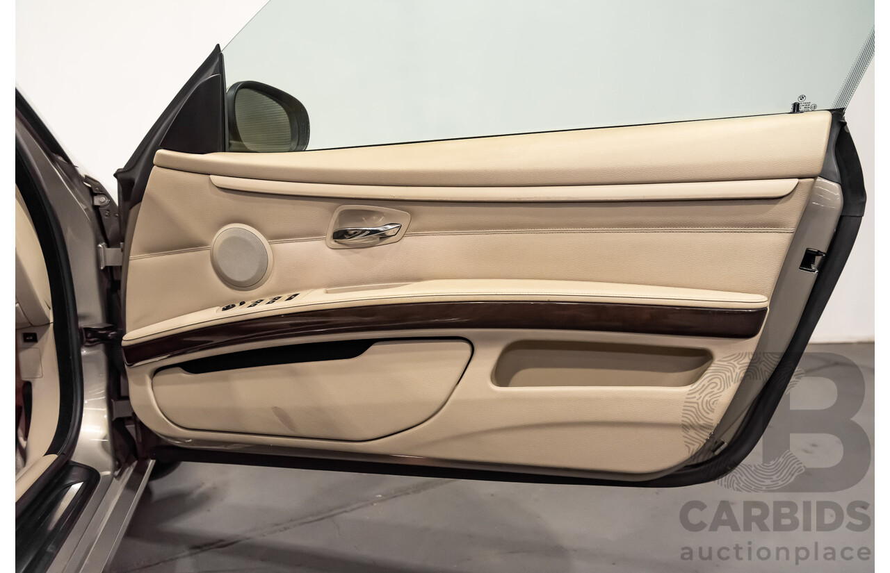 12/2009 BMW 320d Executive Touring E93 MY09 2d Convertible Metallic Gold Turbo Diesel 2.0L