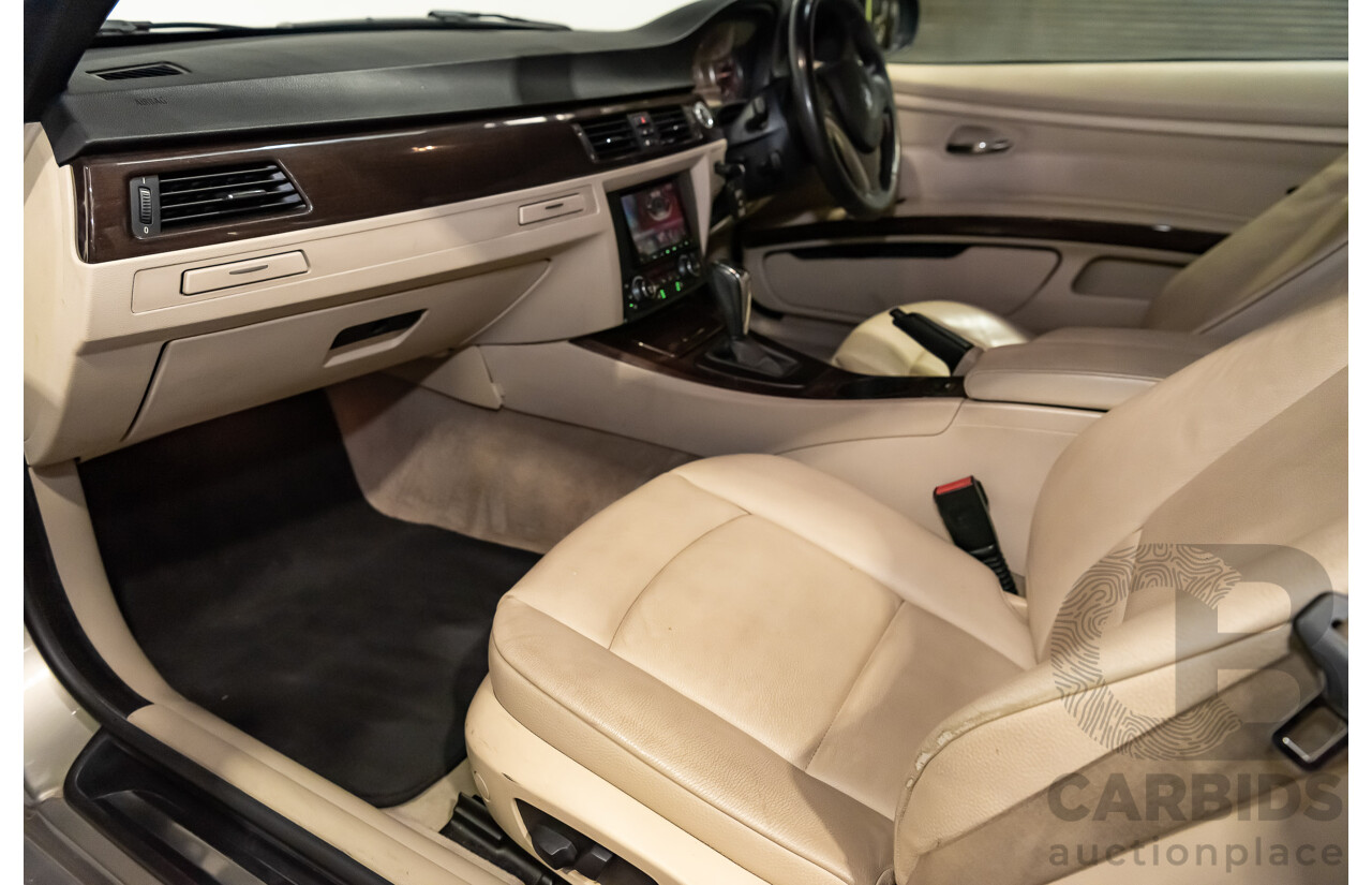 12/2009 BMW 320d Executive Touring E93 MY09 2d Convertible Metallic Gold Turbo Diesel 2.0L