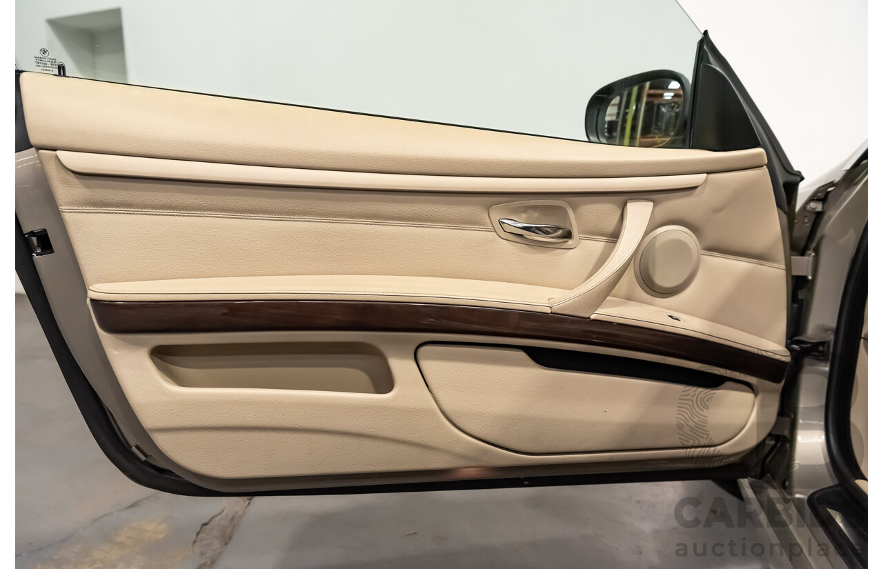 12/2009 BMW 320d Executive Touring E93 MY09 2d Convertible Metallic Gold Turbo Diesel 2.0L