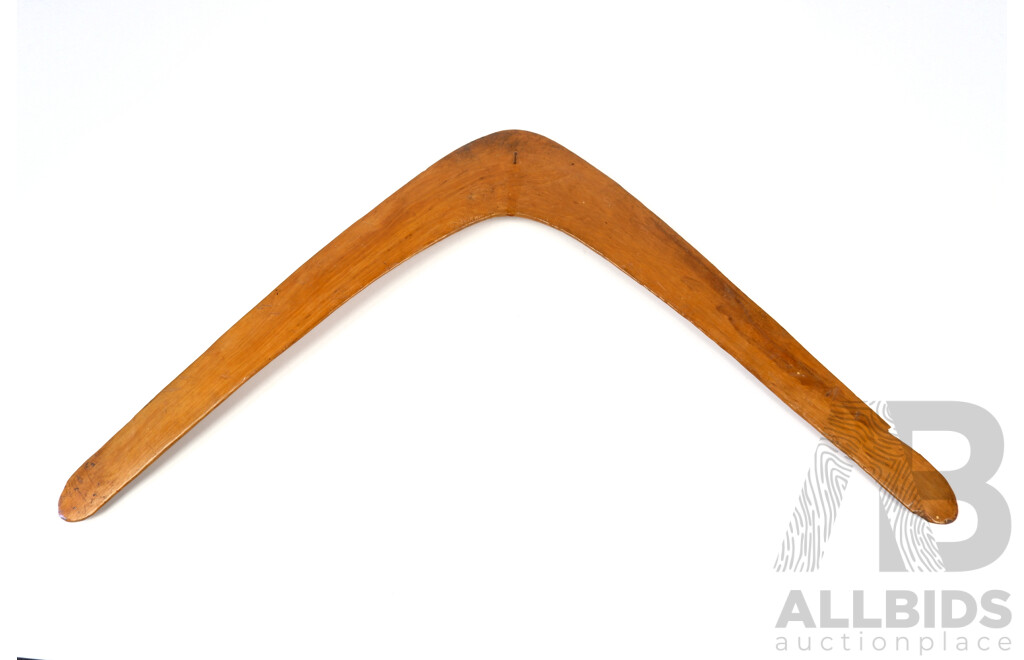 Early 20th Century Mulga Wood Boomerang, Originating from the Mona Mona Mission - Kuranda, Queensland c1920