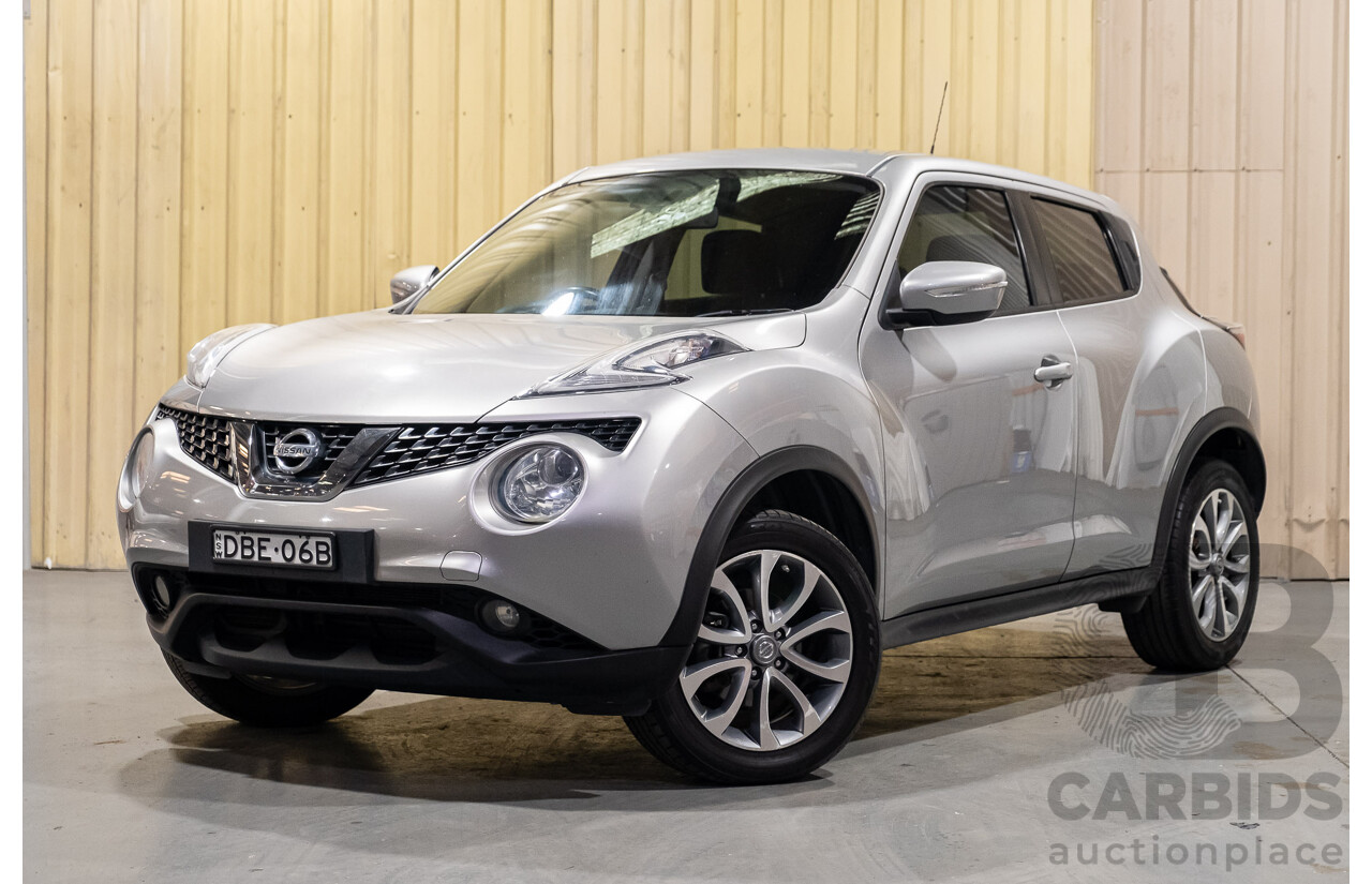 11/2015 Nissan Juke ST (fwd) F15 4d Wagon Silver 1.6L