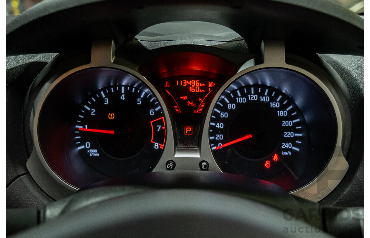11/2015 Nissan Juke ST (fwd) F15 4d Wagon Silver 1.6L