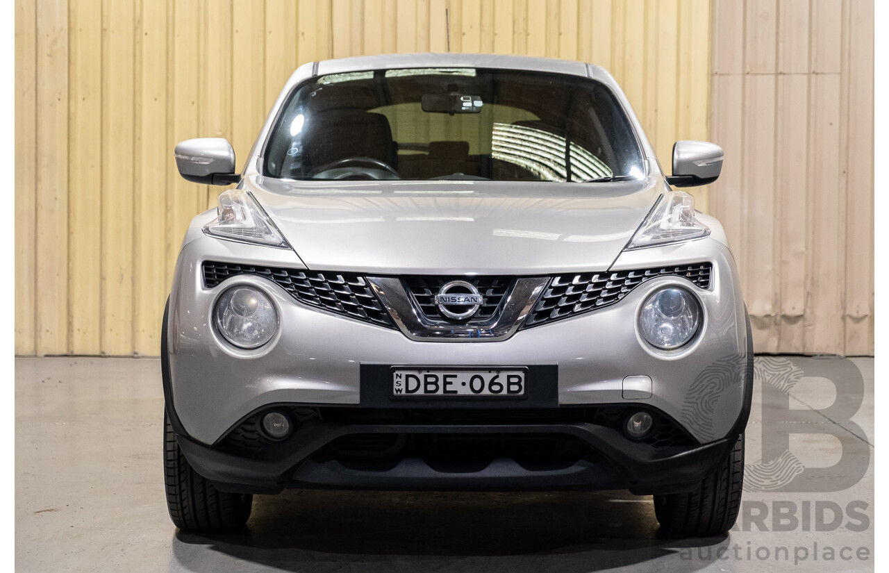 11/2015 Nissan Juke ST (fwd) F15 4d Wagon Silver 1.6L