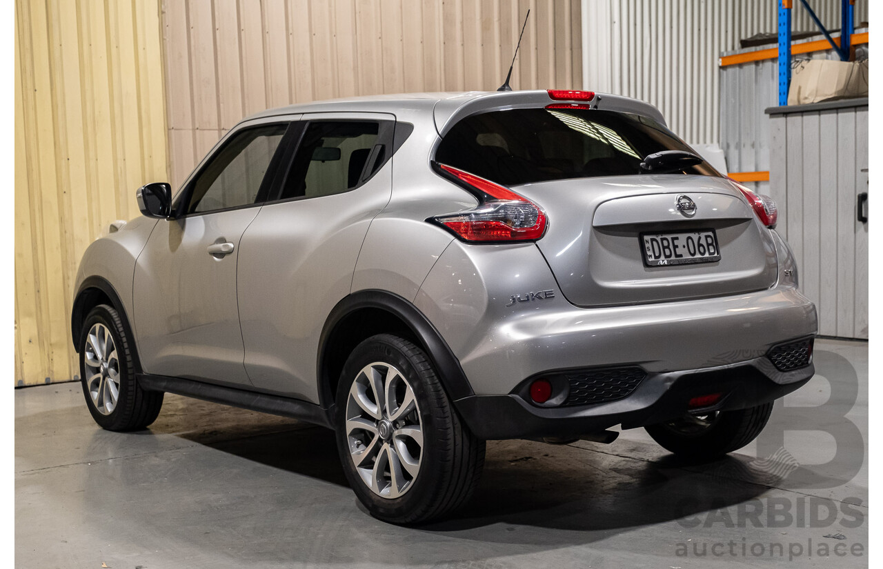 11/2015 Nissan Juke ST (fwd) F15 4d Wagon Silver 1.6L