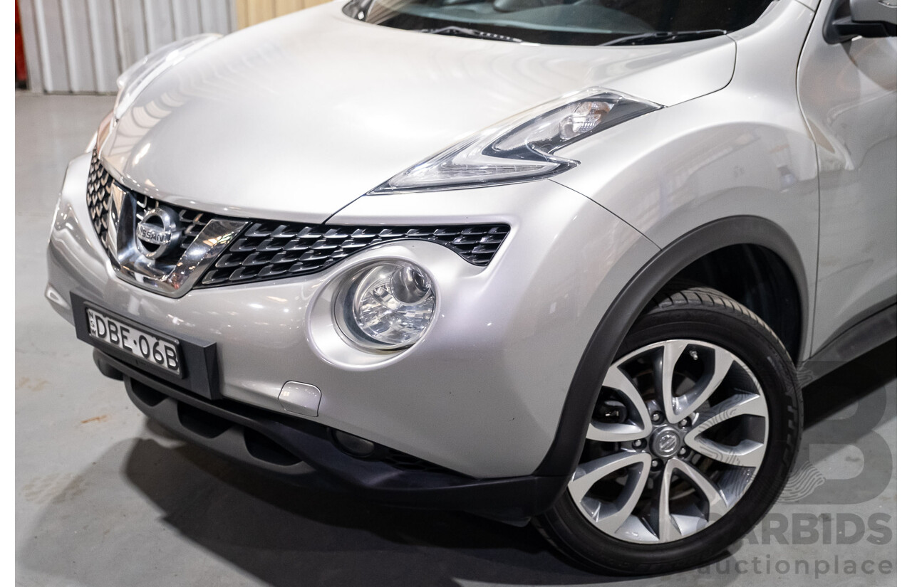 11/2015 Nissan Juke ST (fwd) F15 4d Wagon Silver 1.6L