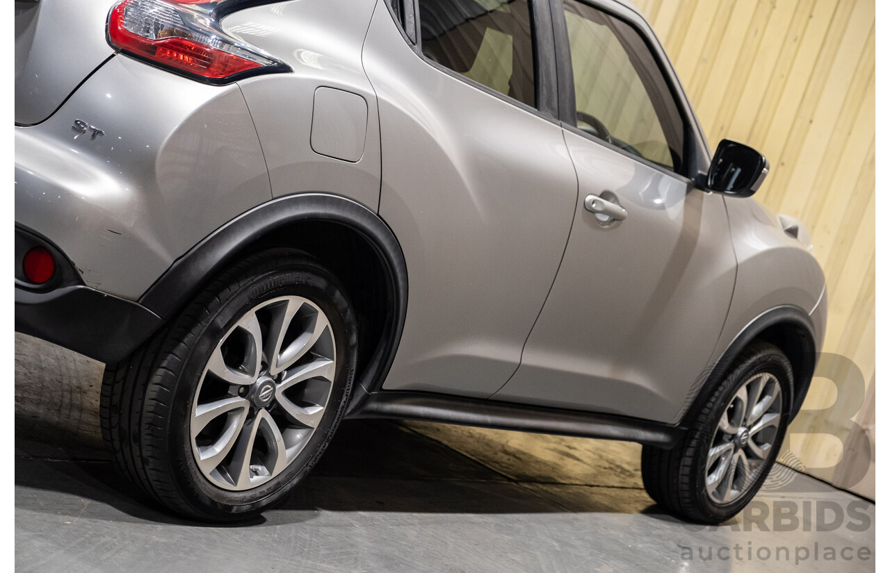11/2015 Nissan Juke ST (fwd) F15 4d Wagon Silver 1.6L