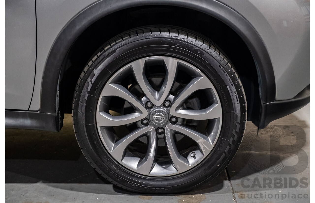11/2015 Nissan Juke ST (fwd) F15 4d Wagon Silver 1.6L