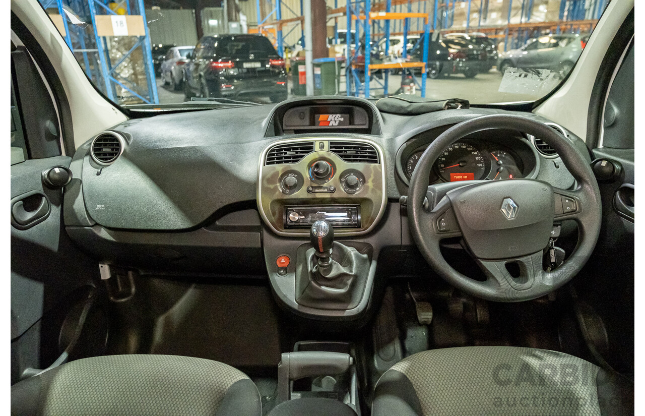 6/2018 Renault Kangoo 1.2 SWB X61 4d Van White Turbo 1.2L