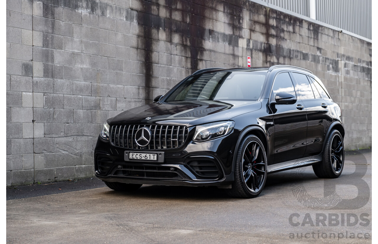 06/2019 Mercedes Benz GLC63 S AMG 4Matic+ (AWD) MY19 X253 4d Wagon Gloss Black Twin Turbo V8 4.0L