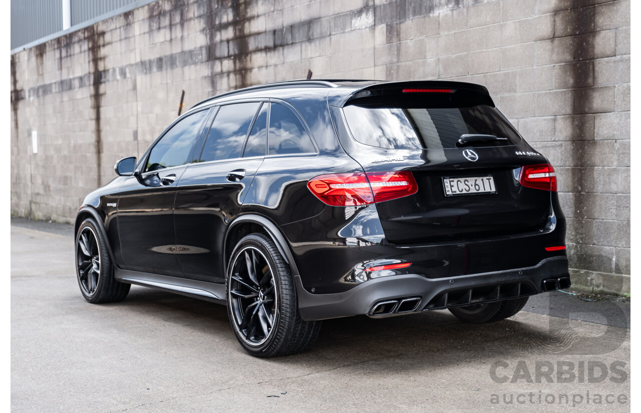 06/2019 Mercedes Benz GLC63 S AMG 4Matic+ (AWD) MY19 X253 4d Wagon Gloss Black Twin Turbo V8 4.0L