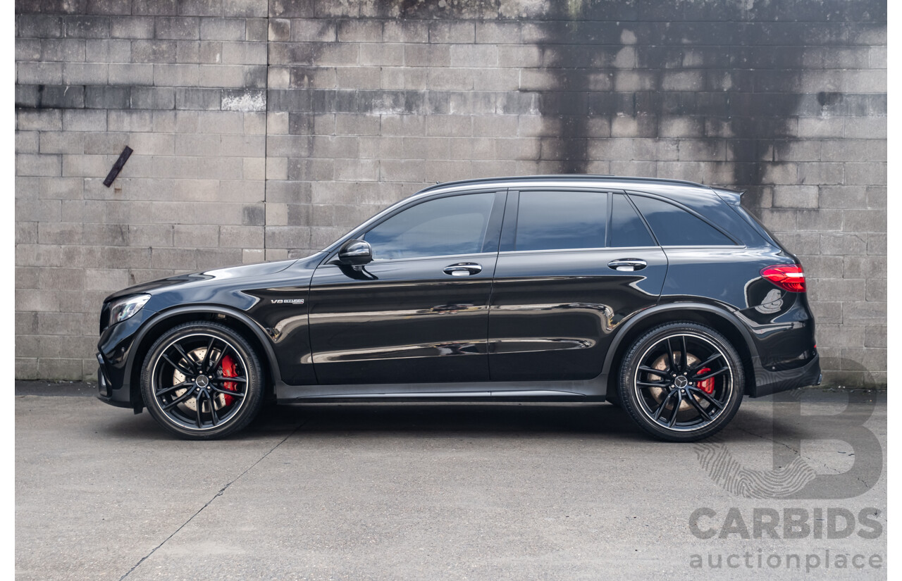 06/2019 Mercedes Benz GLC63 S AMG 4Matic+ (AWD) MY19 X253 4d Wagon Gloss Black Twin Turbo V8 4.0L