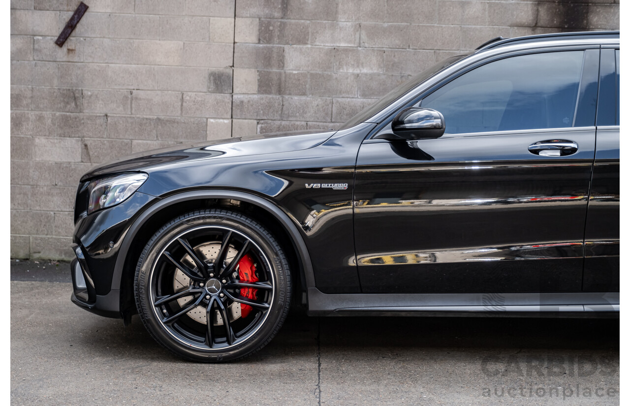 06/2019 Mercedes Benz GLC63 S AMG 4Matic+ (AWD) MY19 X253 4d Wagon Gloss Black Twin Turbo V8 4.0L