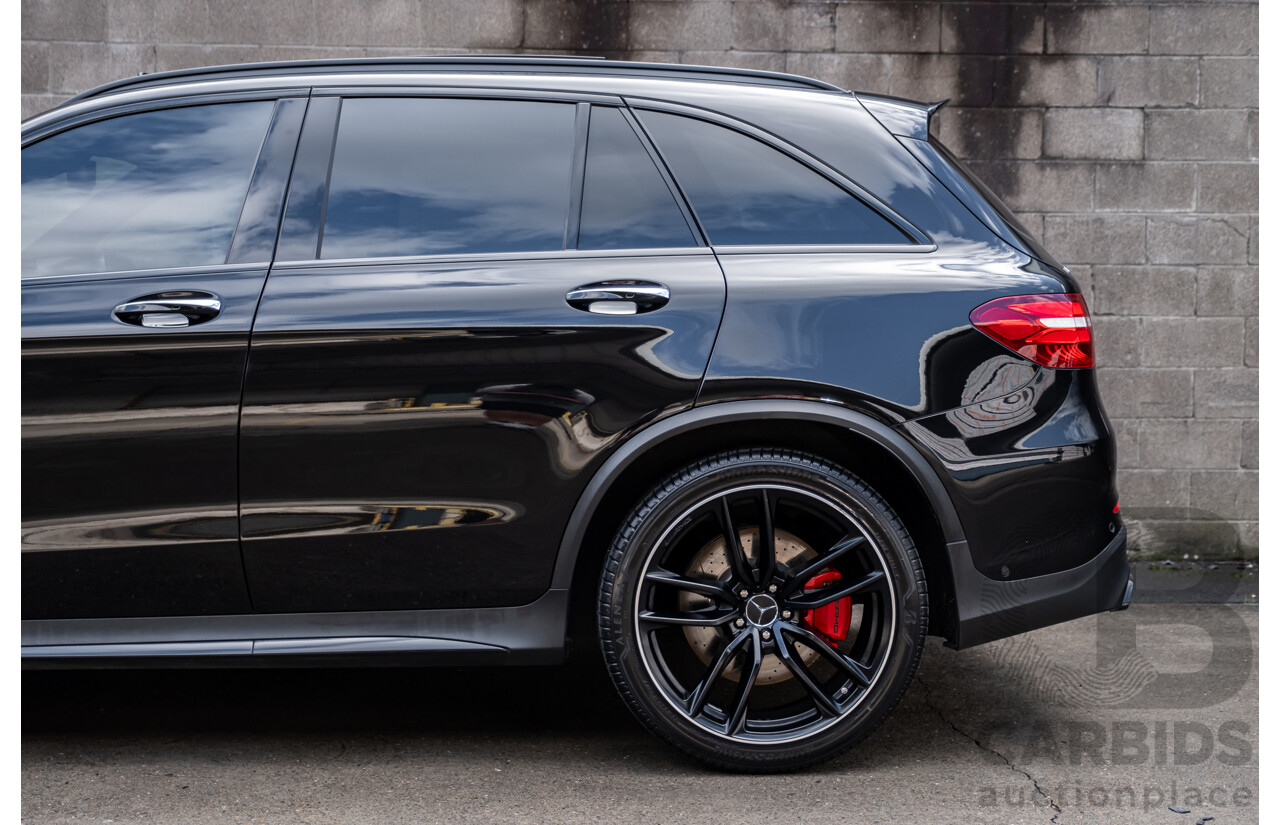 06/2019 Mercedes Benz GLC63 S AMG 4Matic+ (AWD) MY19 X253 4d Wagon Gloss Black Twin Turbo V8 4.0L