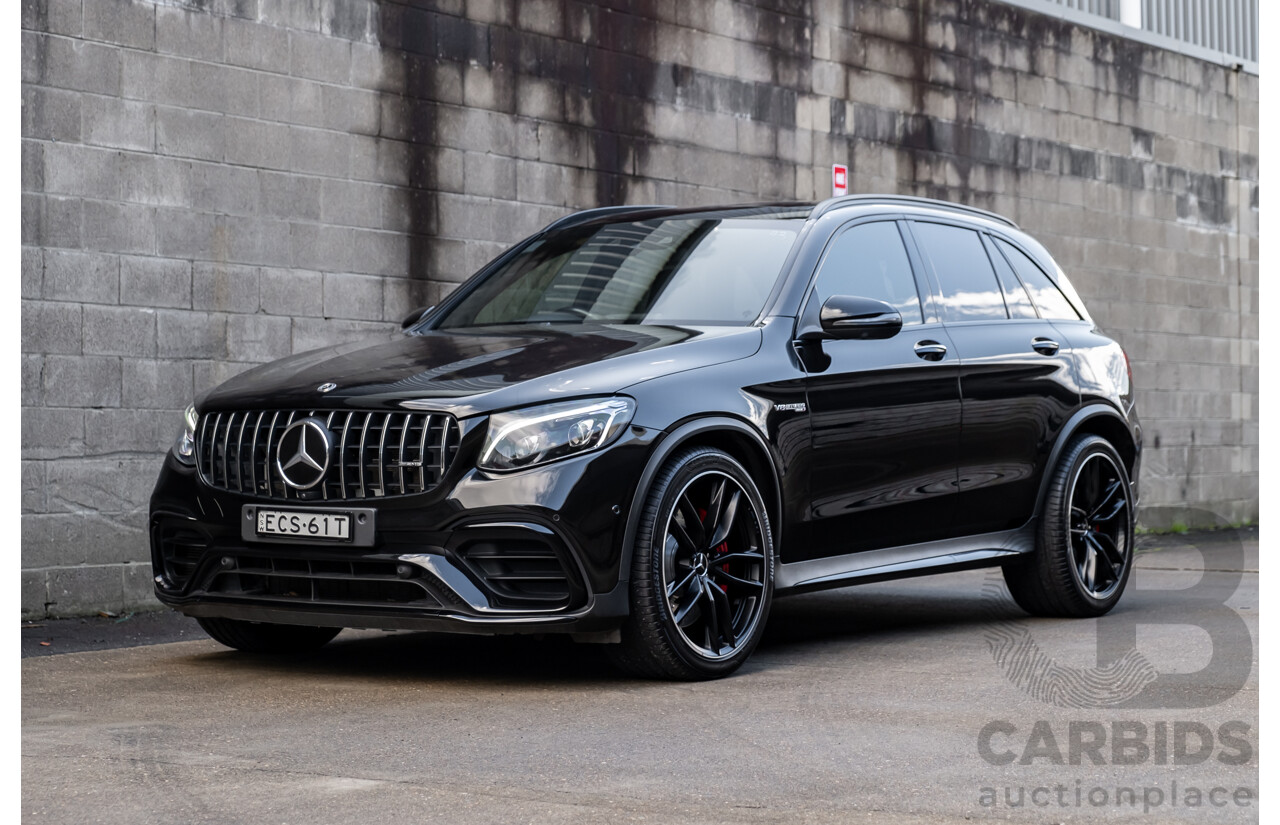 06/2019 Mercedes Benz GLC63 S AMG 4Matic+ (AWD) MY19 X253 4d Wagon Gloss Black Twin Turbo V8 4.0L