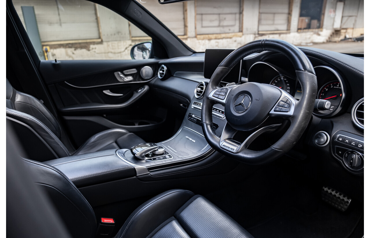 06/2019 Mercedes Benz GLC63 S AMG 4Matic+ (AWD) MY19 X253 4d Wagon Gloss Black Twin Turbo V8 4.0L