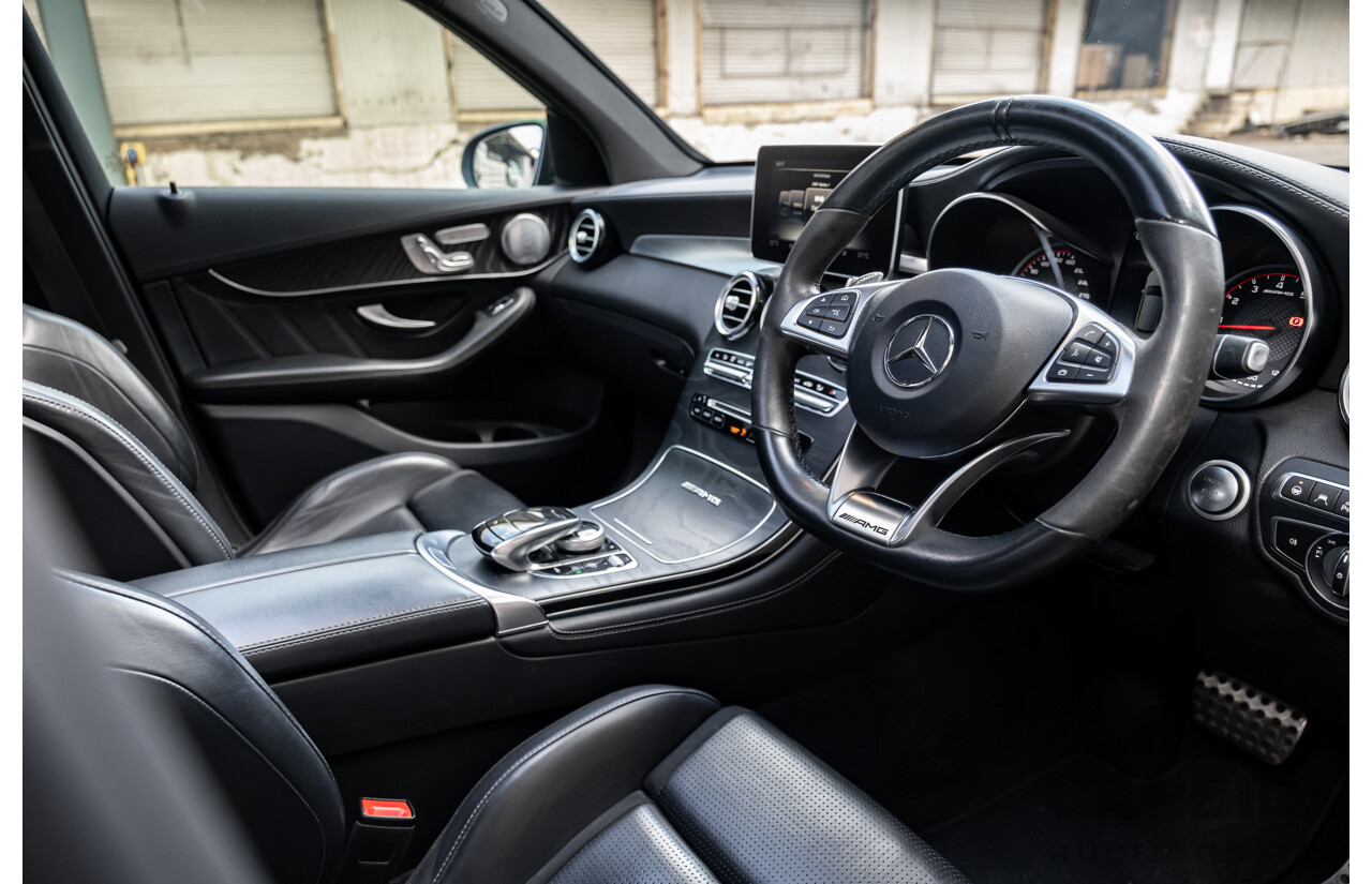 06/2019 Mercedes Benz GLC63 S AMG 4Matic+ (AWD) MY19 X253 4d Wagon Gloss Black Twin Turbo V8 4.0L