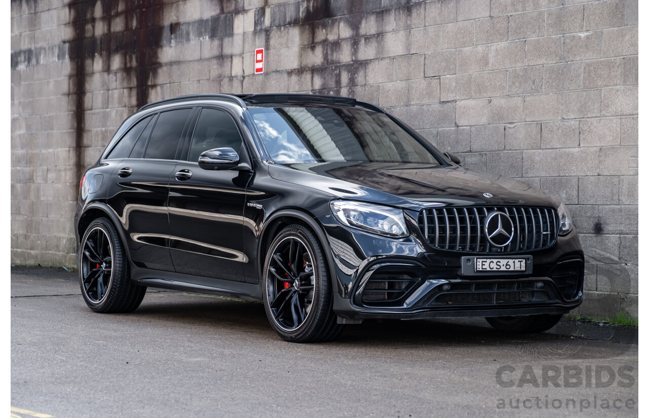 06/2019 Mercedes Benz GLC63 S AMG 4Matic+ (AWD) MY19 X253 4d Wagon Gloss Black Twin Turbo V8 4.0L