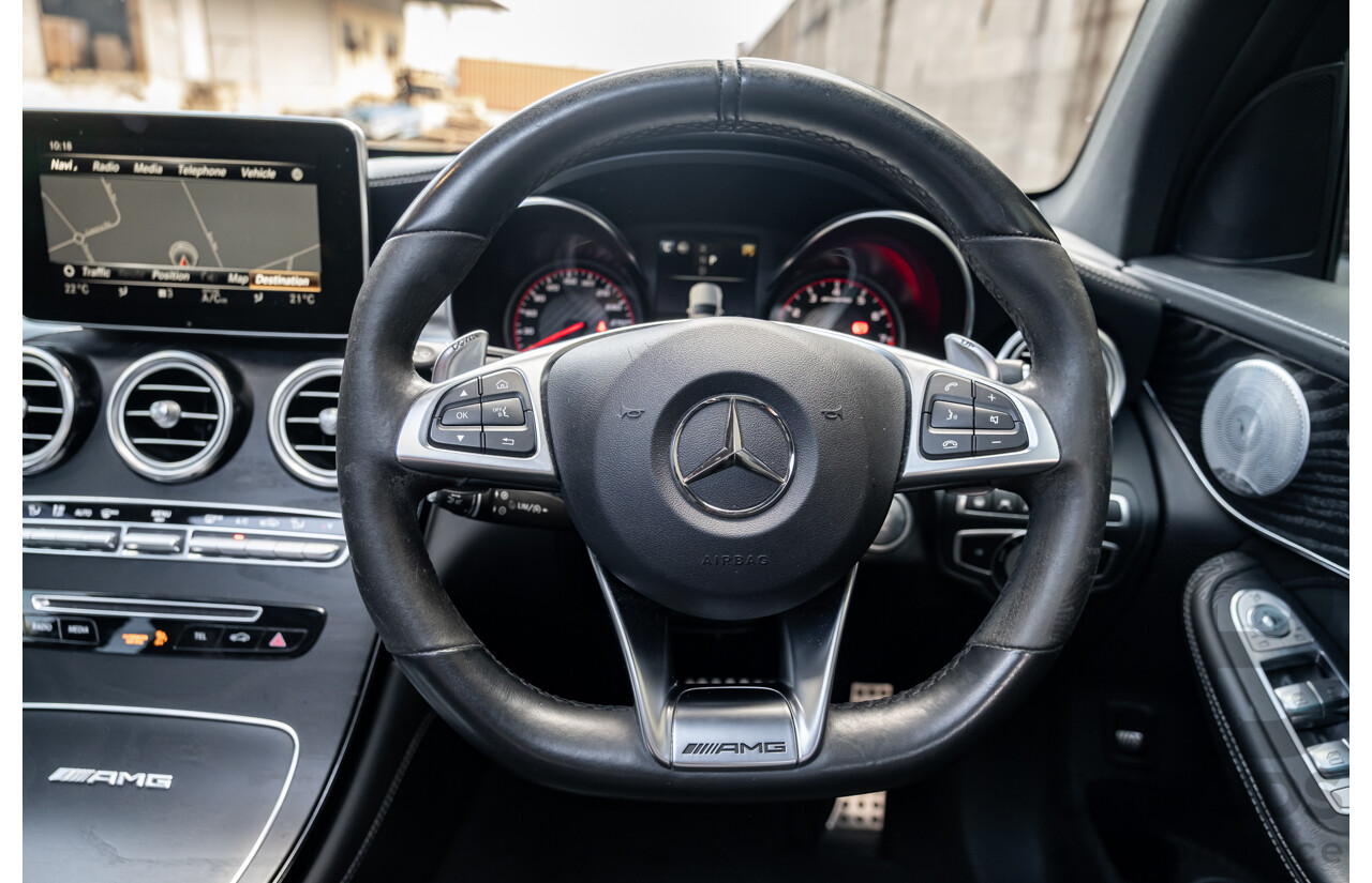 06/2019 Mercedes Benz GLC63 S AMG 4Matic+ (AWD) MY19 X253 4d Wagon Gloss Black Twin Turbo V8 4.0L