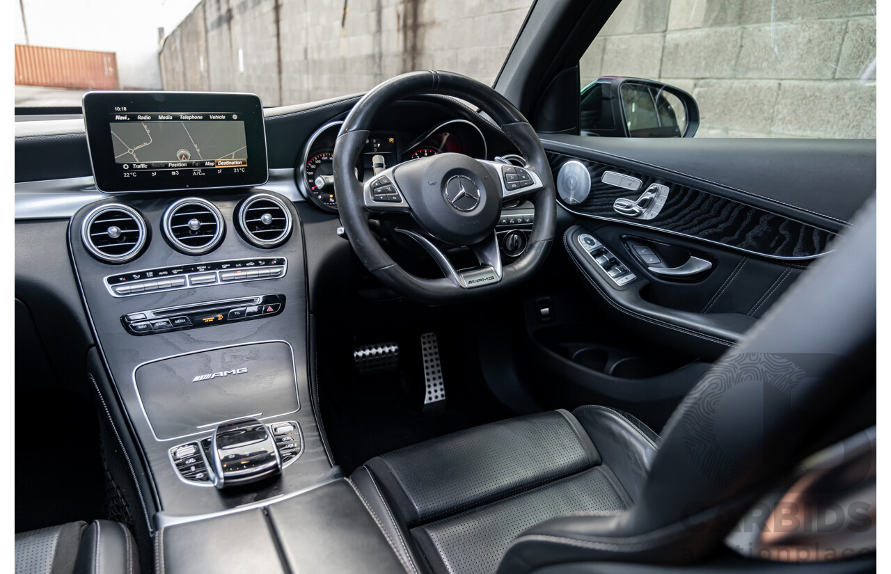 06/2019 Mercedes Benz GLC63 S AMG 4Matic+ (AWD) MY19 X253 4d Wagon Gloss Black Twin Turbo V8 4.0L