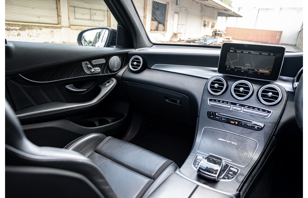 06/2019 Mercedes Benz GLC63 S AMG 4Matic+ (AWD) MY19 X253 4d Wagon Gloss Black Twin Turbo V8 4.0L