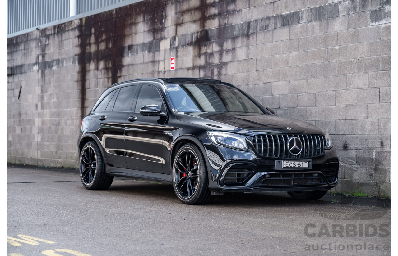 06/2019 Mercedes Benz GLC63 S AMG 4Matic+ (AWD) MY19 X253 4d Wagon Gloss Black Twin Turbo V8 4.0L