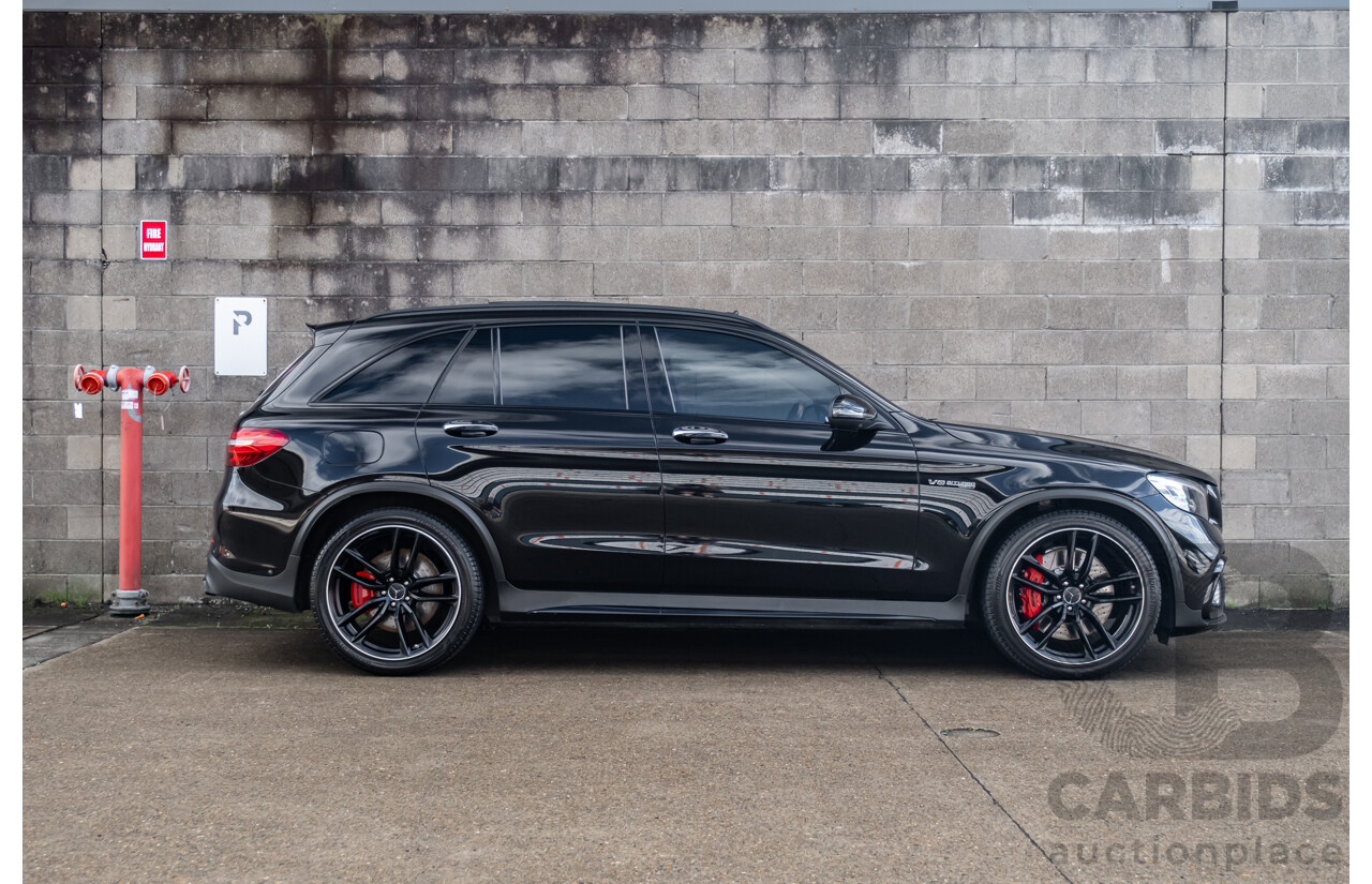 06/2019 Mercedes Benz GLC63 S AMG 4Matic+ (AWD) MY19 X253 4d Wagon Gloss Black Twin Turbo V8 4.0L