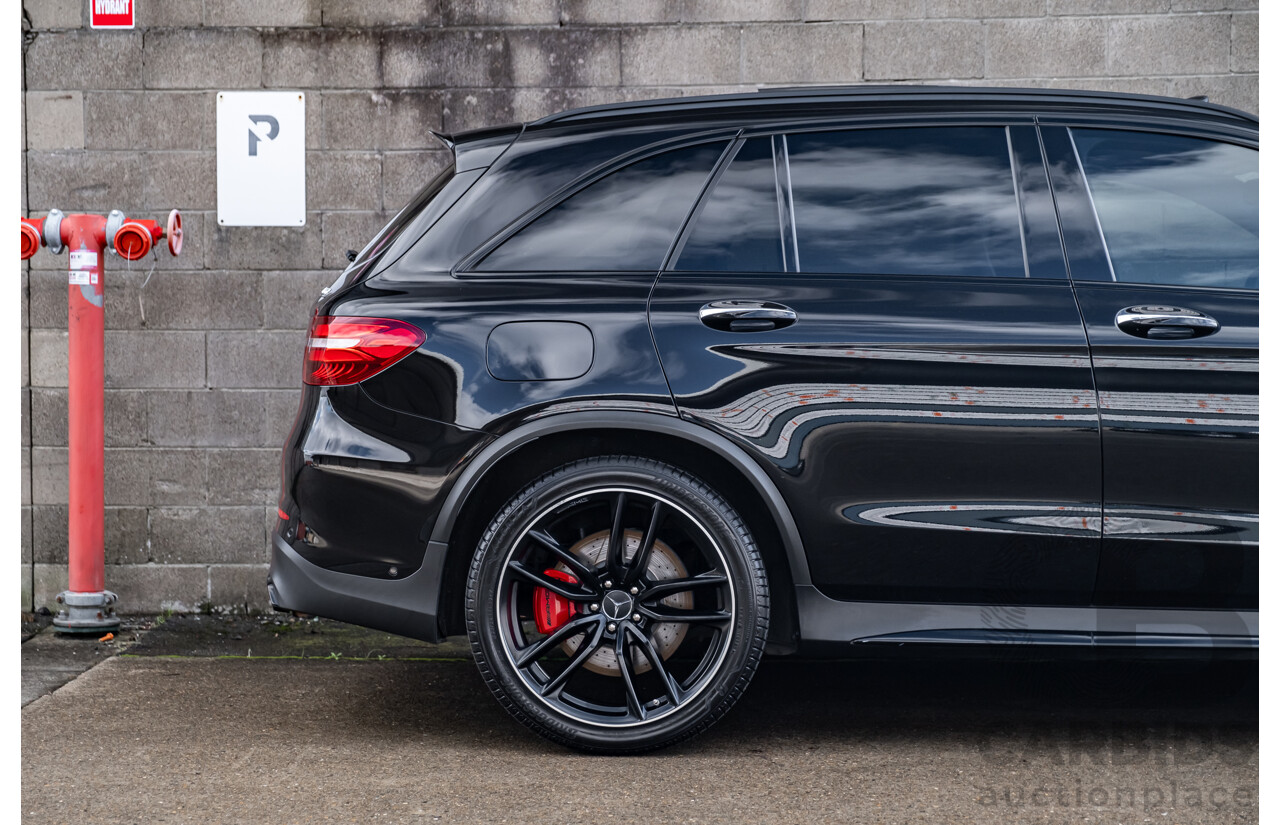 06/2019 Mercedes Benz GLC63 S AMG 4Matic+ (AWD) MY19 X253 4d Wagon Gloss Black Twin Turbo V8 4.0L