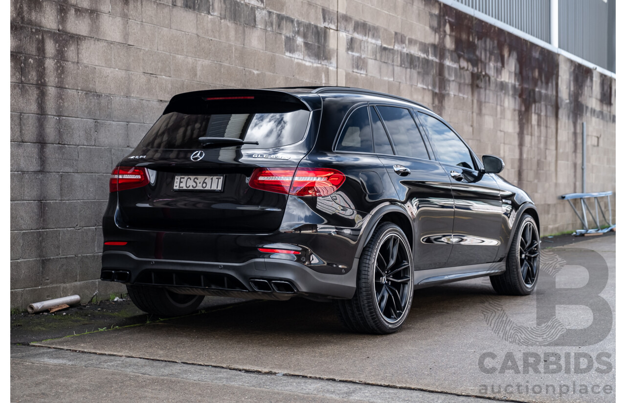 06/2019 Mercedes Benz GLC63 S AMG 4Matic+ (AWD) MY19 X253 4d Wagon Gloss Black Twin Turbo V8 4.0L