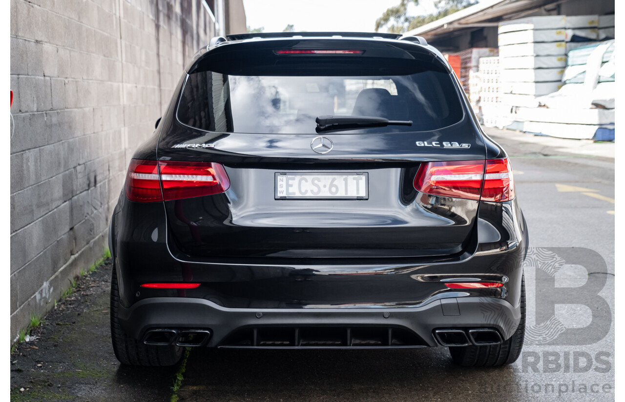 06/2019 Mercedes Benz GLC63 S AMG 4Matic+ (AWD) MY19 X253 4d Wagon Gloss Black Twin Turbo V8 4.0L