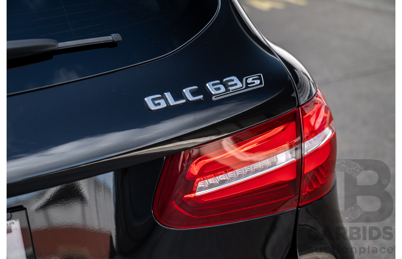 06/2019 Mercedes Benz GLC63 S AMG 4Matic+ (AWD) MY19 X253 4d Wagon Gloss Black Twin Turbo V8 4.0L