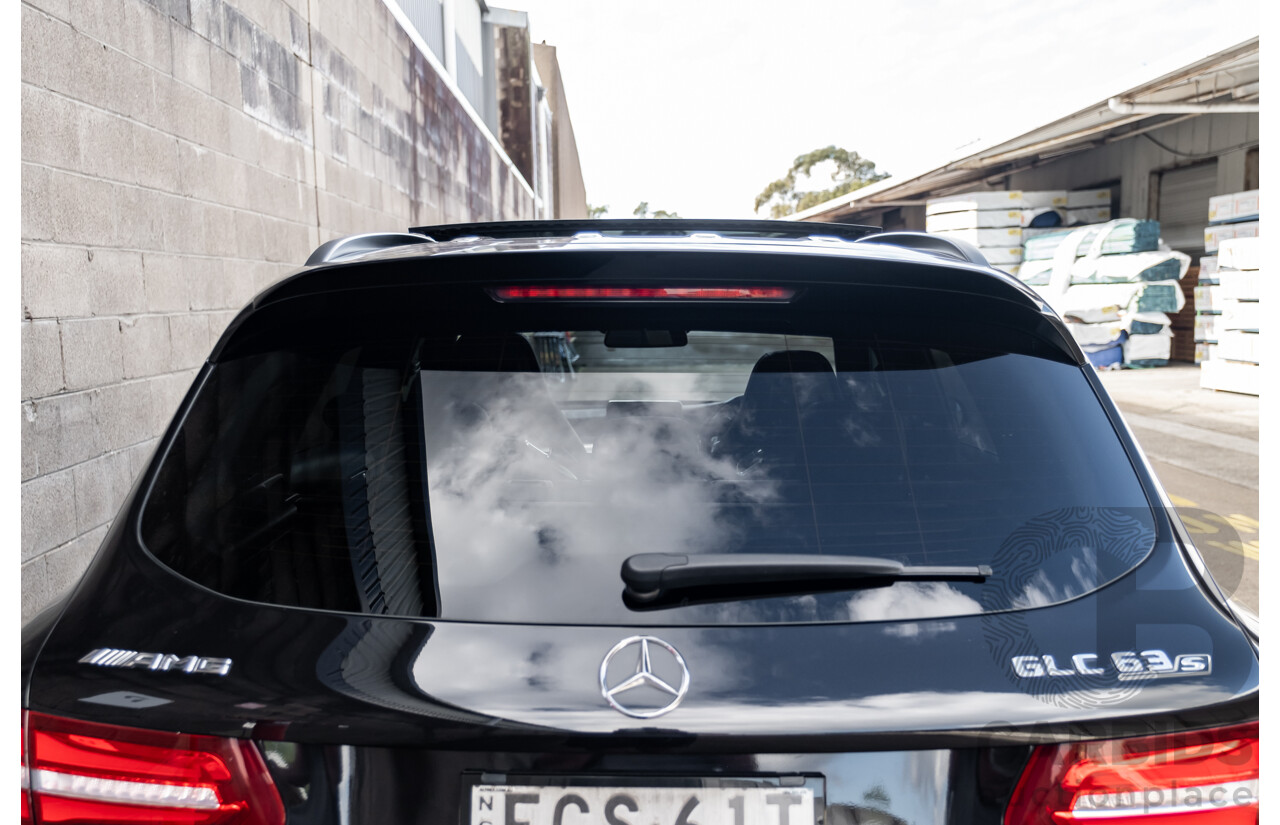 06/2019 Mercedes Benz GLC63 S AMG 4Matic+ (AWD) MY19 X253 4d Wagon Gloss Black Twin Turbo V8 4.0L