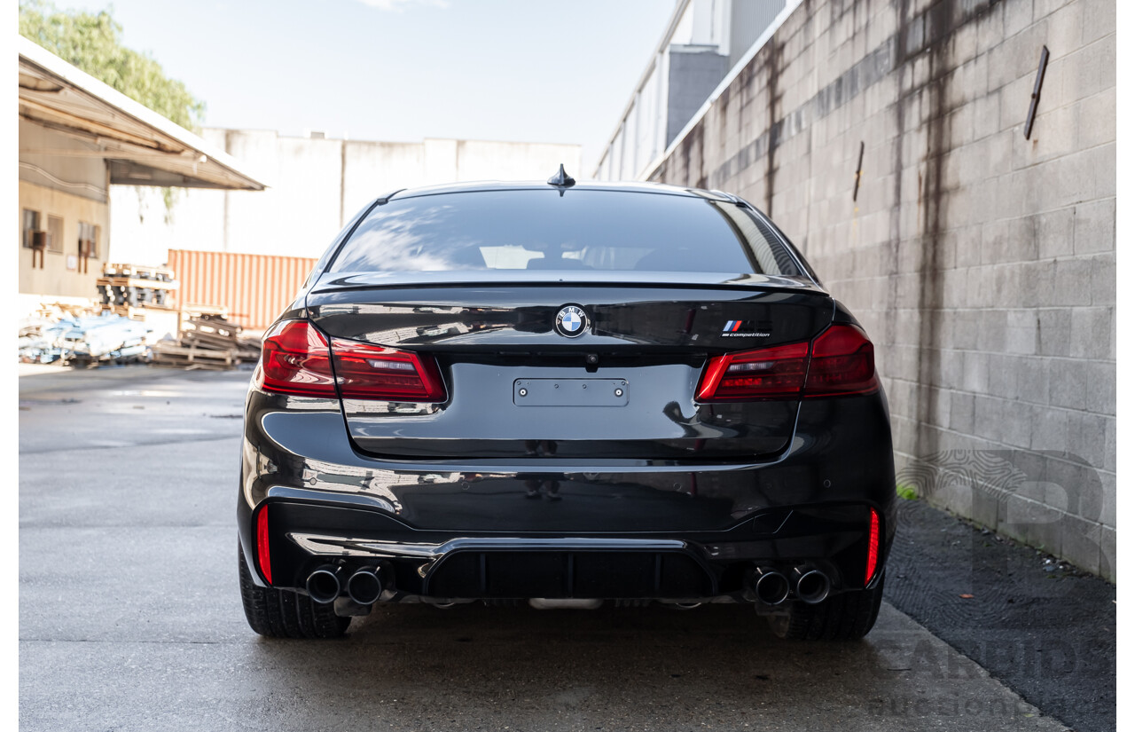 01/2019 BMW M5 Competition F90 M XDrive (AWD) MY19 4d Sedan Black Sapphire Twin Turbo V8 4.4L