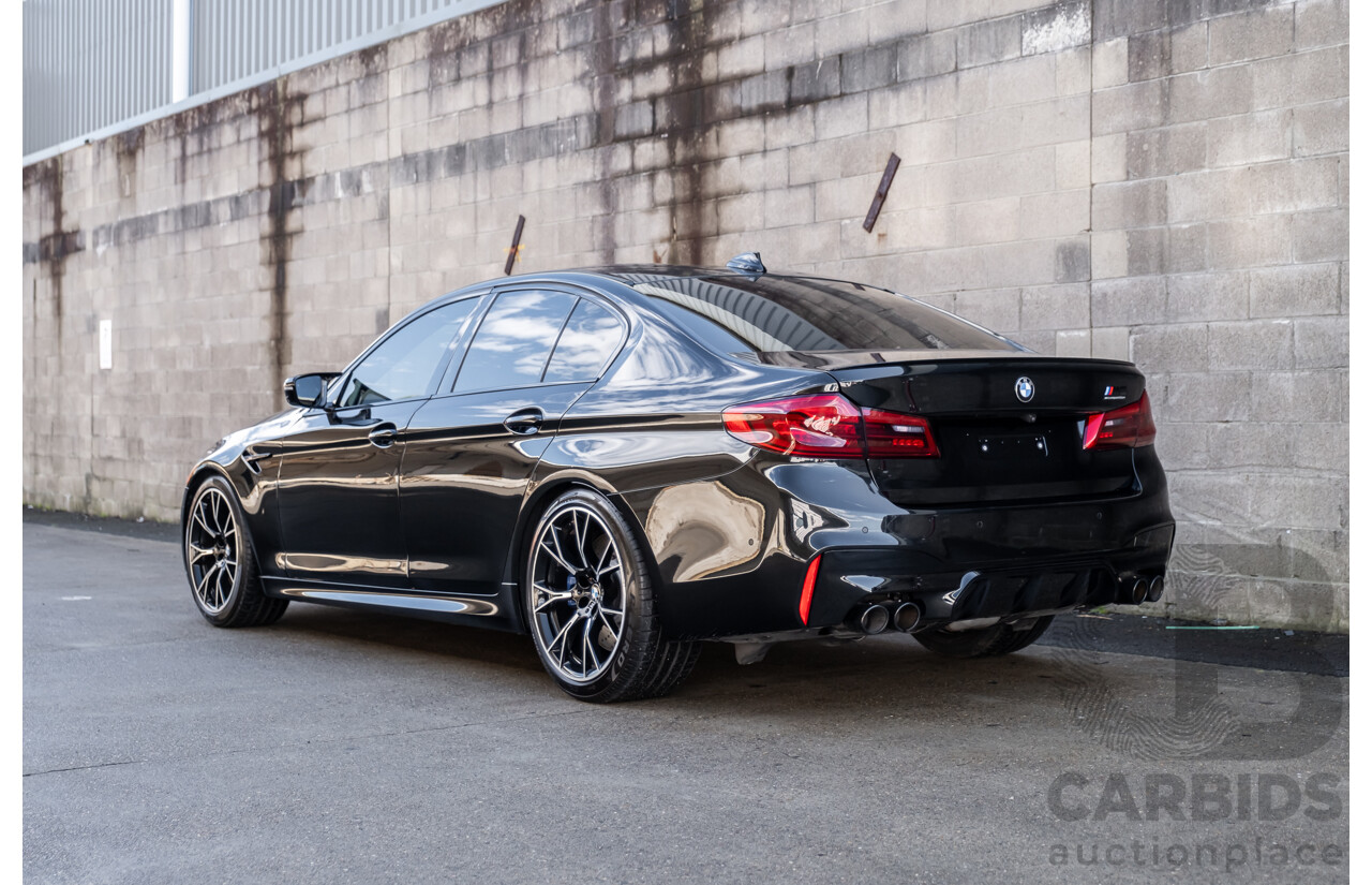 01/2019 BMW M5 Competition F90 M XDrive (AWD) MY19 4d Sedan Black Sapphire Twin Turbo V8 4.4L