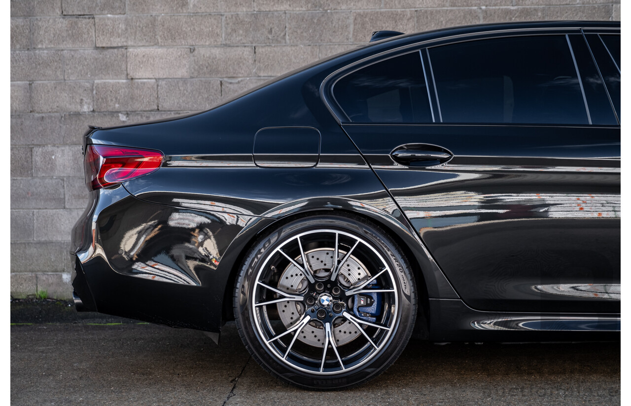 01/2019 BMW M5 Competition F90 M XDrive (AWD) MY19 4d Sedan Black Sapphire Twin Turbo V8 4.4L