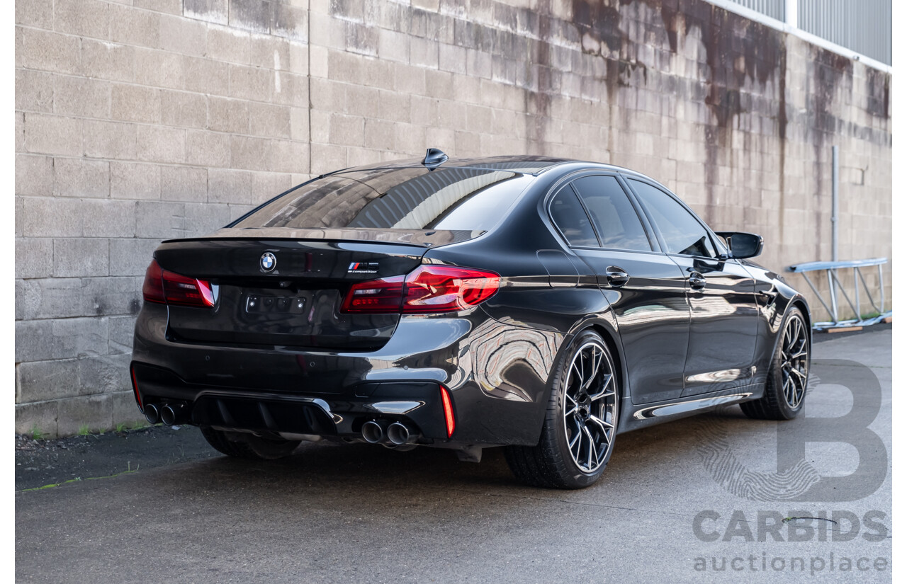 01/2019 BMW M5 Competition F90 M XDrive (AWD) MY19 4d Sedan Black Sapphire Twin Turbo V8 4.4L