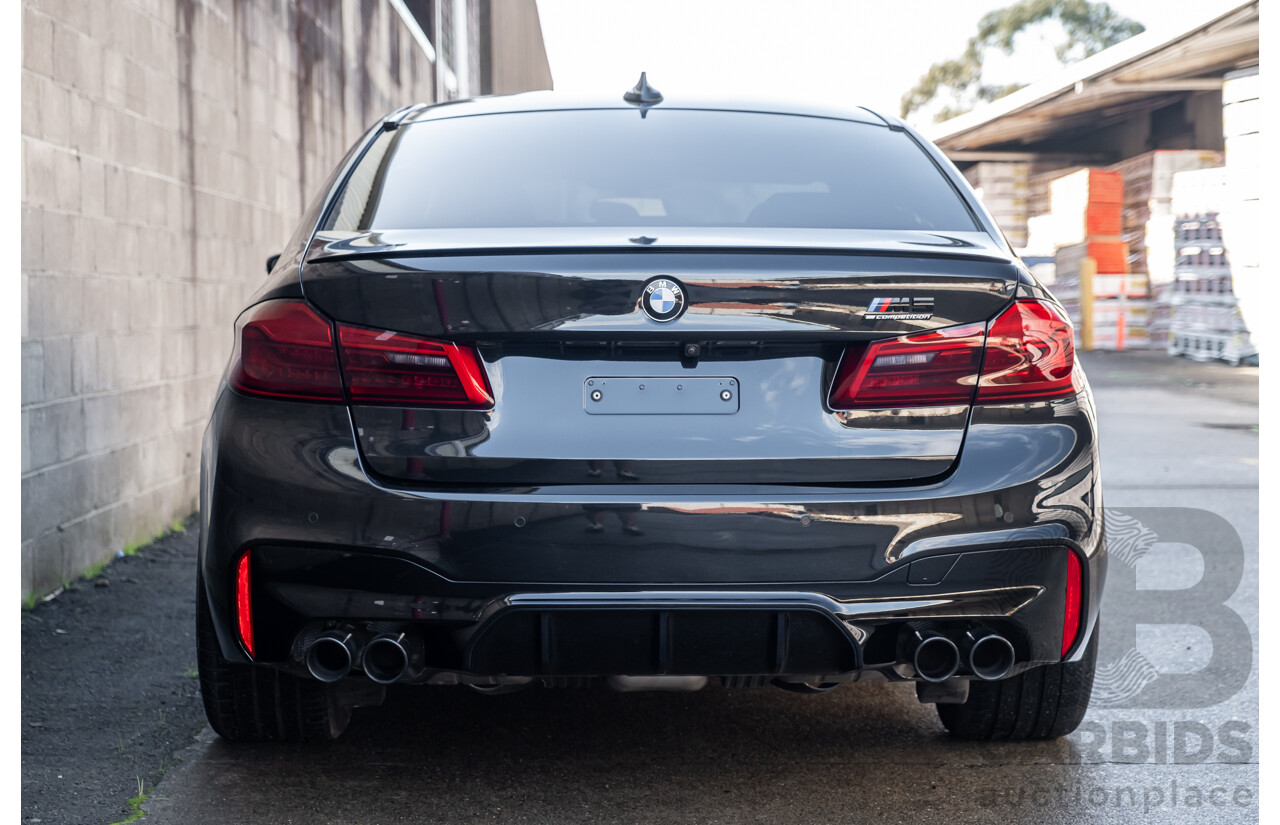 01/2019 BMW M5 Competition F90 M XDrive (AWD) MY19 4d Sedan Black Sapphire Twin Turbo V8 4.4L