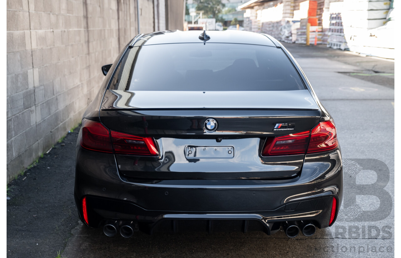 01/2019 BMW M5 Competition F90 M XDrive (AWD) MY19 4d Sedan Black Sapphire Twin Turbo V8 4.4L