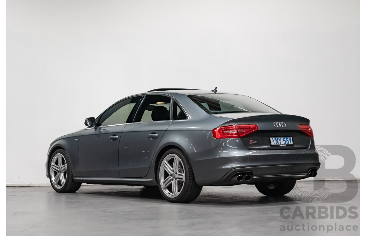 1/2013 Audi S4 3.0 TFSI Quattro (AWD) B8 (8K) MY13 4d Sedan Grey V6 Supercharged 3.0L