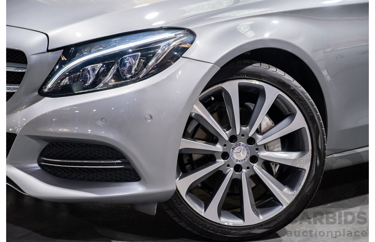7/2015 Mercedes-Benz C250  205 4d Sedan Palladium Silver Metallic Turbo 2.0L