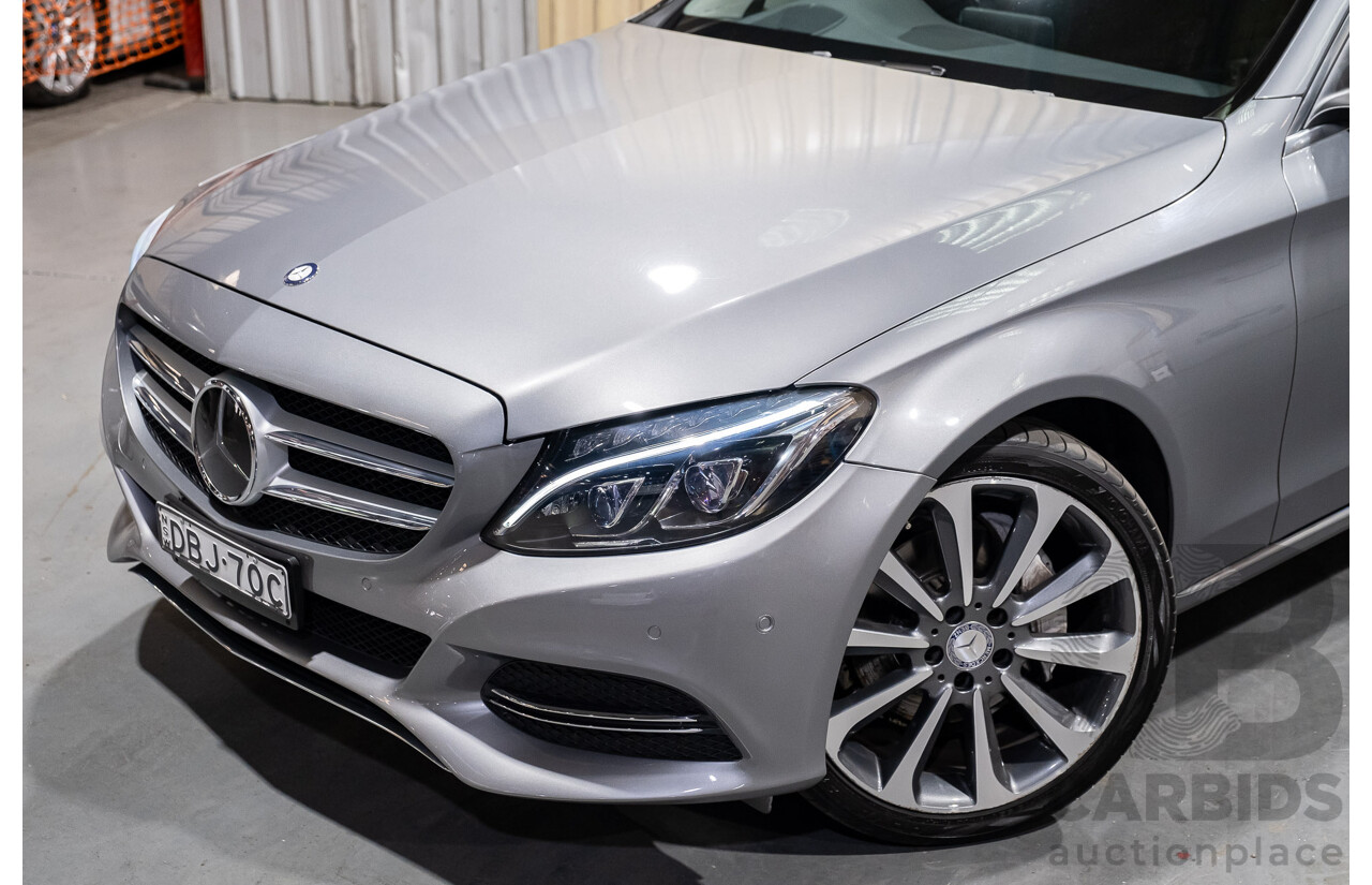 7/2015 Mercedes-Benz C250  205 4d Sedan Palladium Silver Metallic Turbo 2.0L