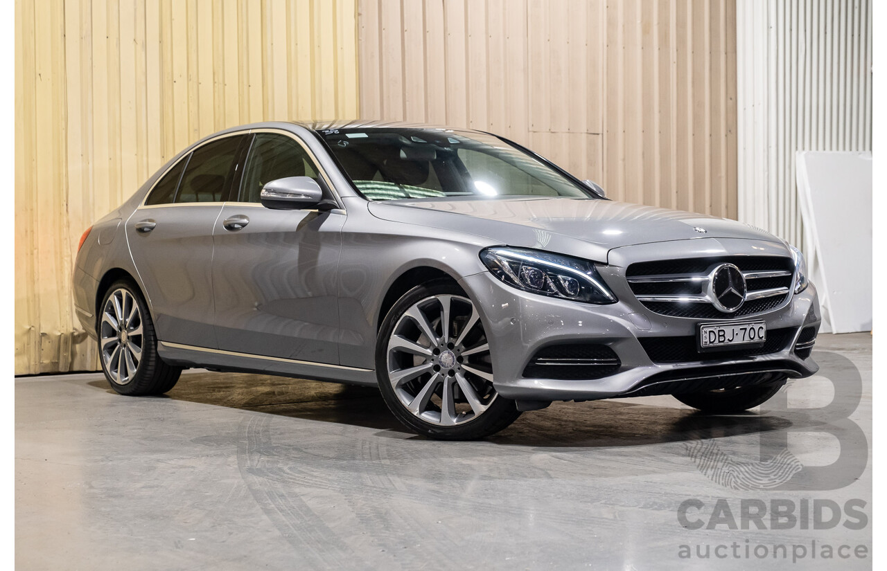 7/2015 Mercedes-Benz C250  205 4d Sedan Palladium Silver Metallic Turbo 2.0L