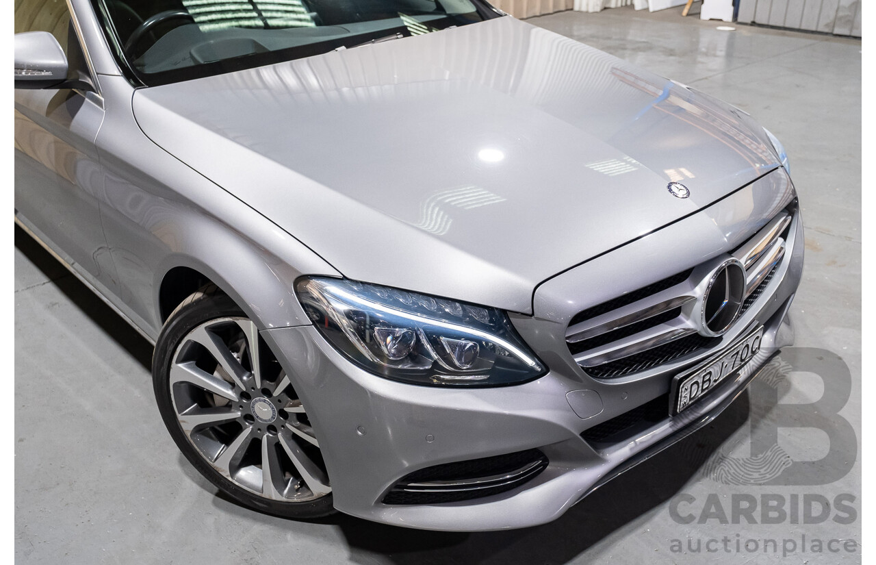 7/2015 Mercedes-Benz C250  205 4d Sedan Palladium Silver Metallic Turbo 2.0L