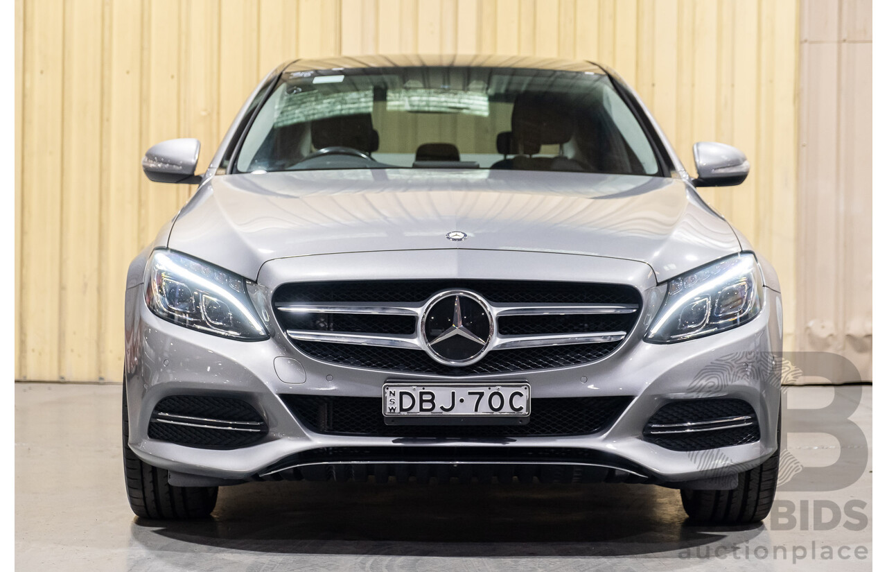 7/2015 Mercedes-Benz C250  205 4d Sedan Palladium Silver Metallic Turbo 2.0L