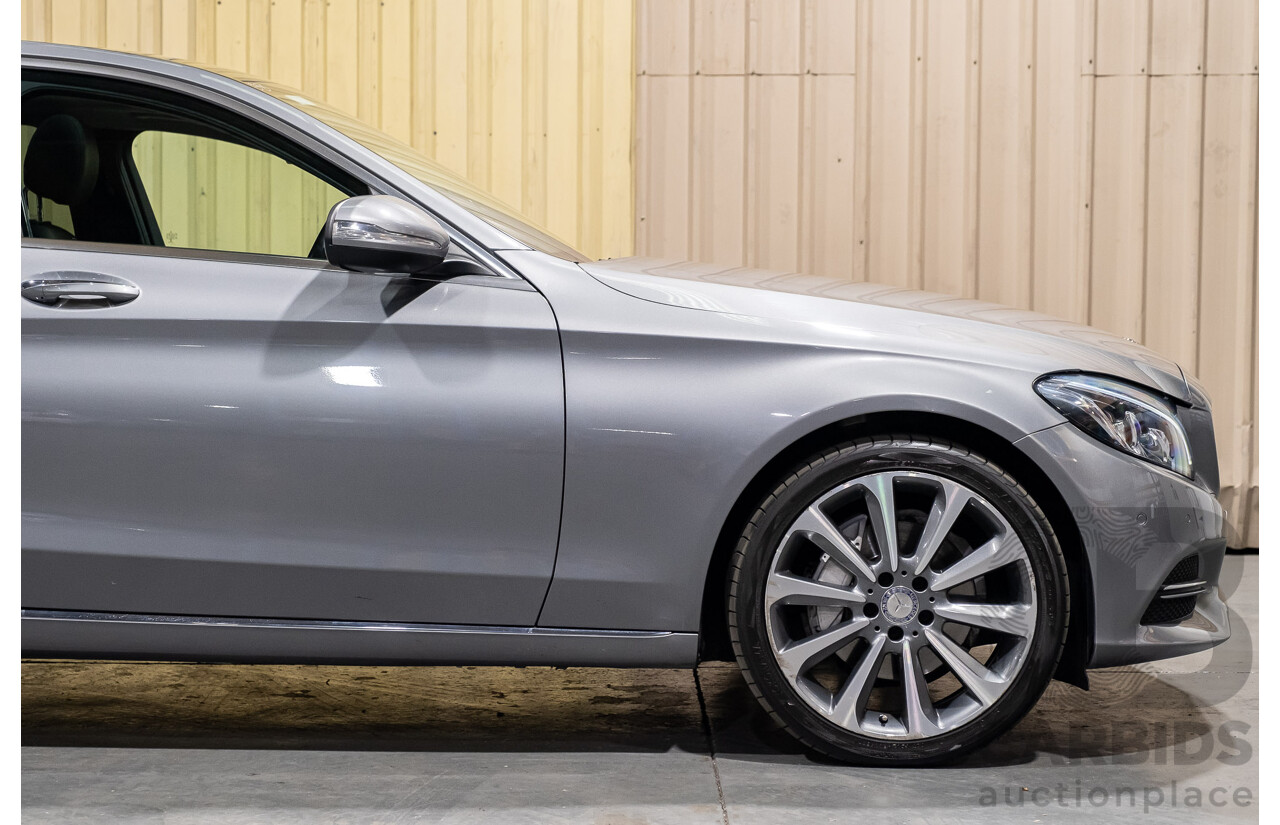 7/2015 Mercedes-Benz C250  205 4d Sedan Palladium Silver Metallic Turbo 2.0L