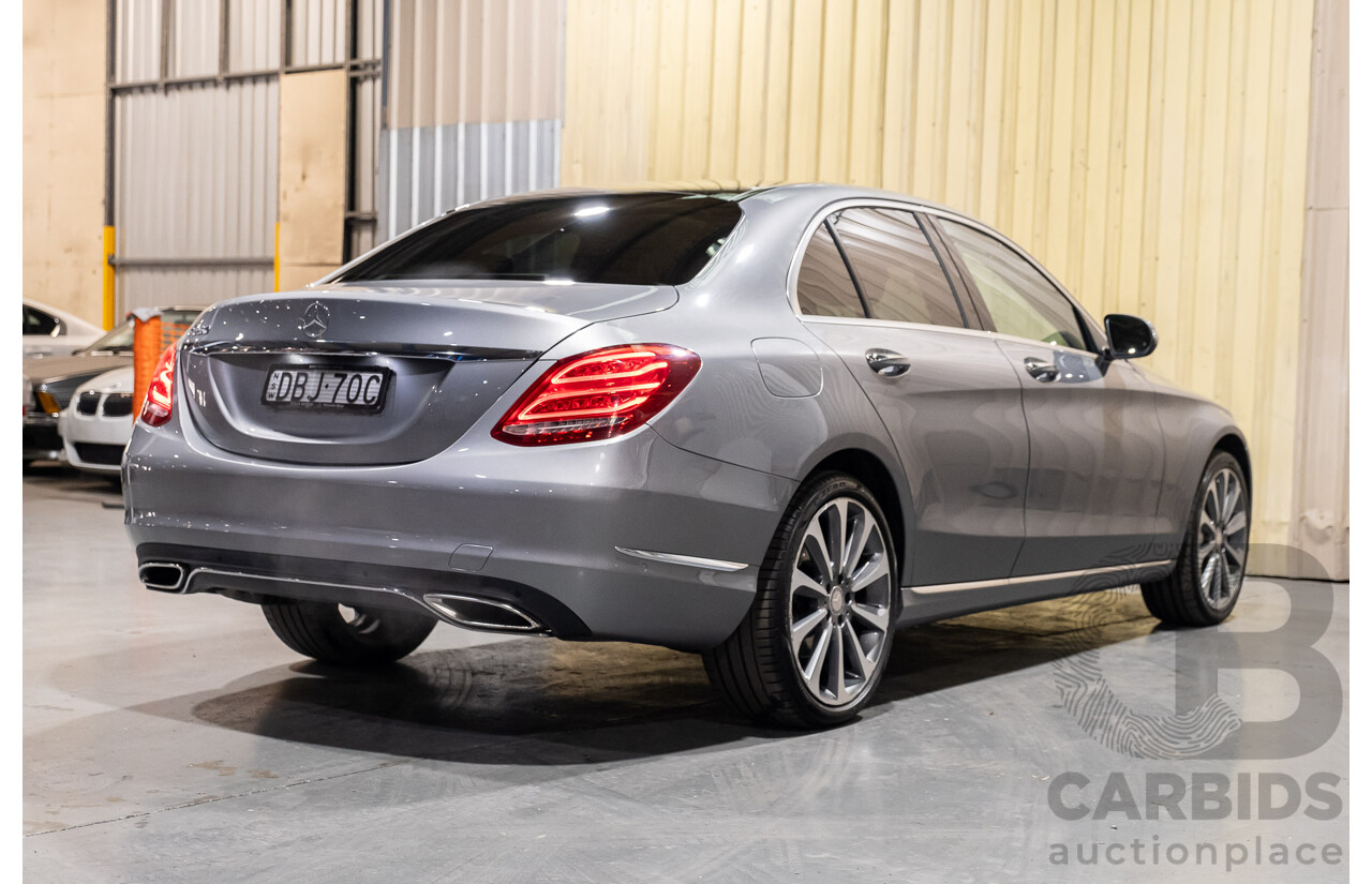 7/2015 Mercedes-Benz C250  205 4d Sedan Palladium Silver Metallic Turbo 2.0L