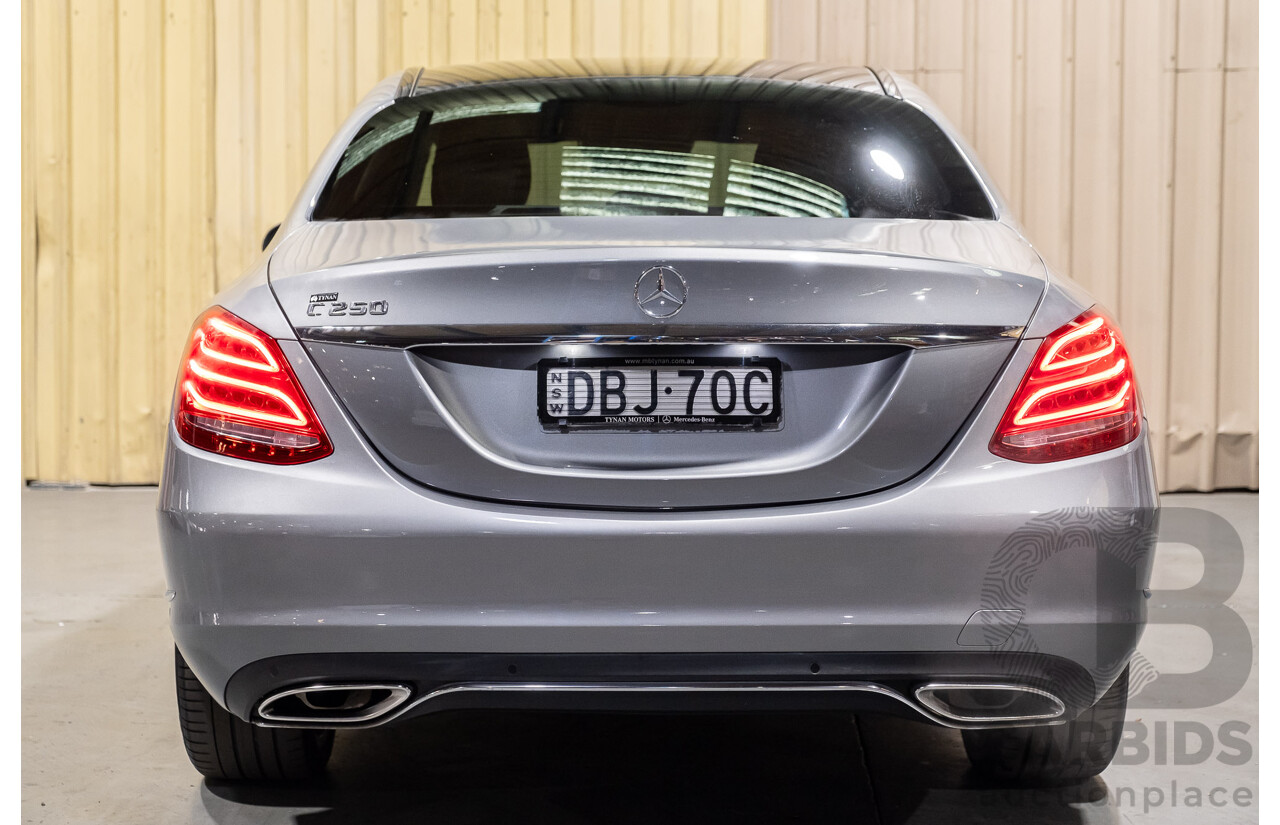 7/2015 Mercedes-Benz C250  205 4d Sedan Palladium Silver Metallic Turbo 2.0L
