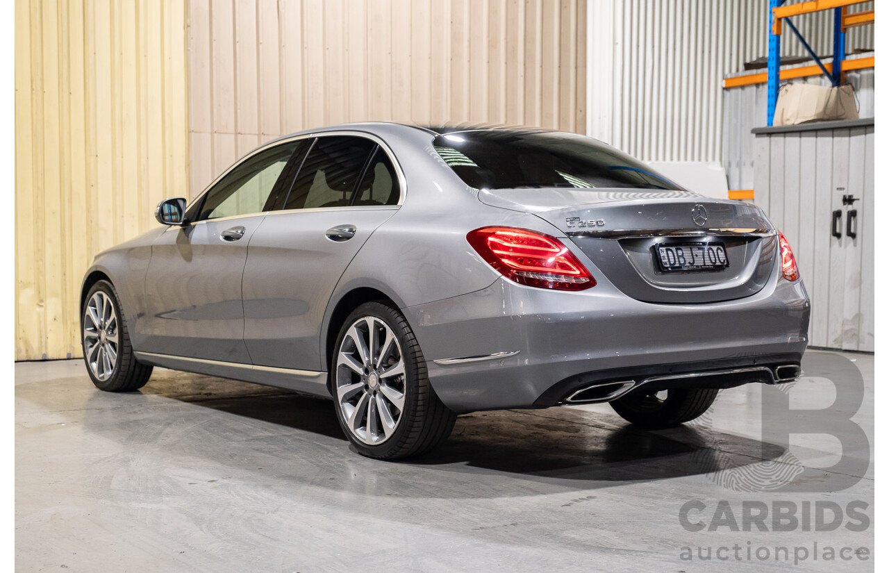 7/2015 Mercedes-Benz C250  205 4d Sedan Palladium Silver Metallic Turbo 2.0L