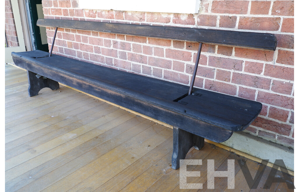 Lovely Antique Railway Bench, Early 20th Century